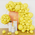 134Pcs Yellow Balloons Different Sizes 5 10 12 18 Inch Yellow Balloon Garland by KUULBELAballoons