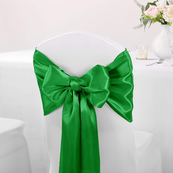 10-Pack Satin Table Runner Emerald 12 x 108 inches Long, Table Runners - Image 7