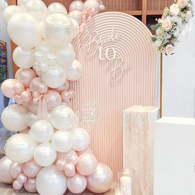 Pearl White Balloons Different Sizes 135Pcs 18 12 10 5 Inch White Latex Balloon - Image 6