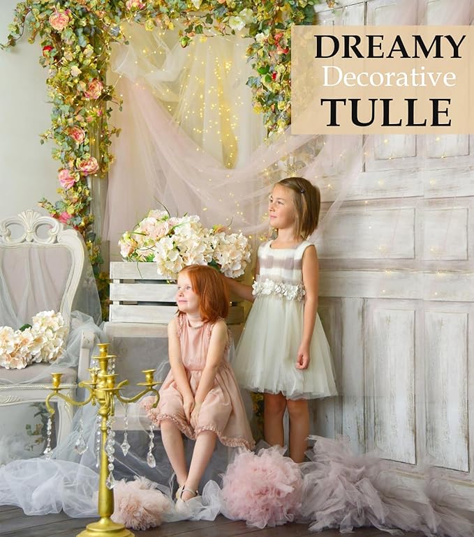 Sage Green Tulle Fabric Roll, 54" x 40 Yards (120FT) Tulle for Wedding Decoration DIY Tutu Party Backdrop Baby Shower Table Skirts Gift Wrapping