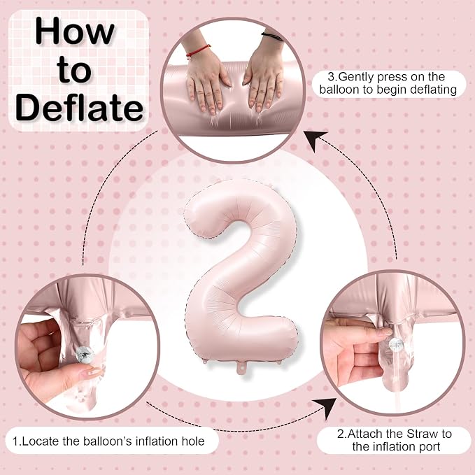 Big Number 21 Balloons, Dusty Light Blush Pink Foil 21 Balloon Numbers 40 Inch - Image 9