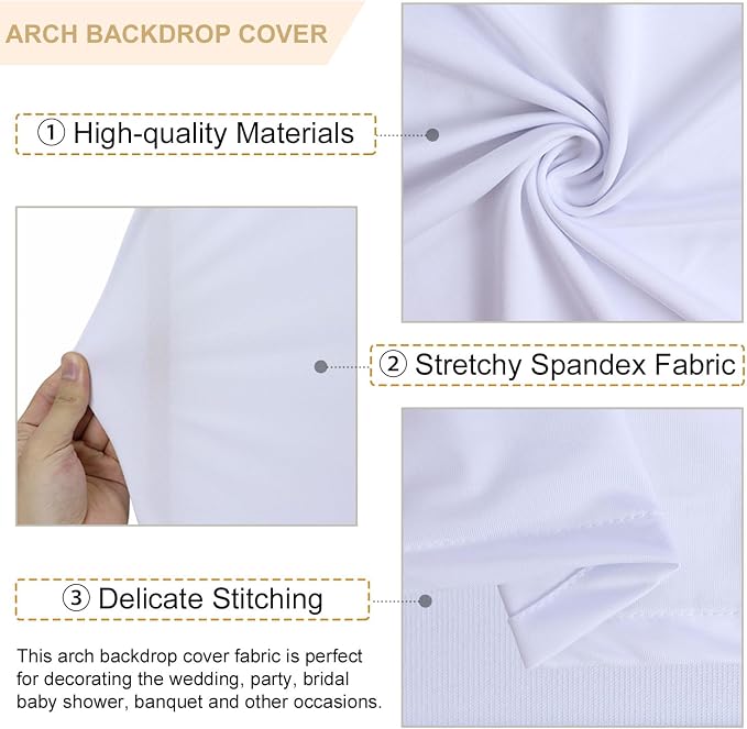 FANPROMS Wedding Arch Cover Set - Image 3