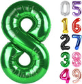 Green Number 8 Balloon 40 Inch, 8th Birthday Party Decorations Men Women | Foil by IWERP