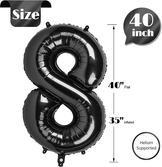 Black 8 Balloon - Image 6