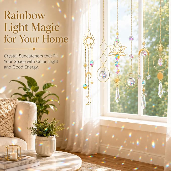 ilclviz Suncatcher Crystal Hanging Sun Catcher Prism - Image 2