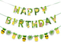 SUNBEAUTY Fruit Party Decorations Happy Birthday Pineapple Element Banner by SUNBEAUTY