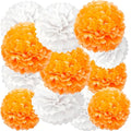 We Moment Orange White Paper Pom Poms by We+Moment