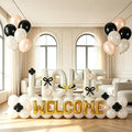 147 Pcs Housewarming Party Decorations, Cream Black Mettalic Gold Balloons by DANHMAO