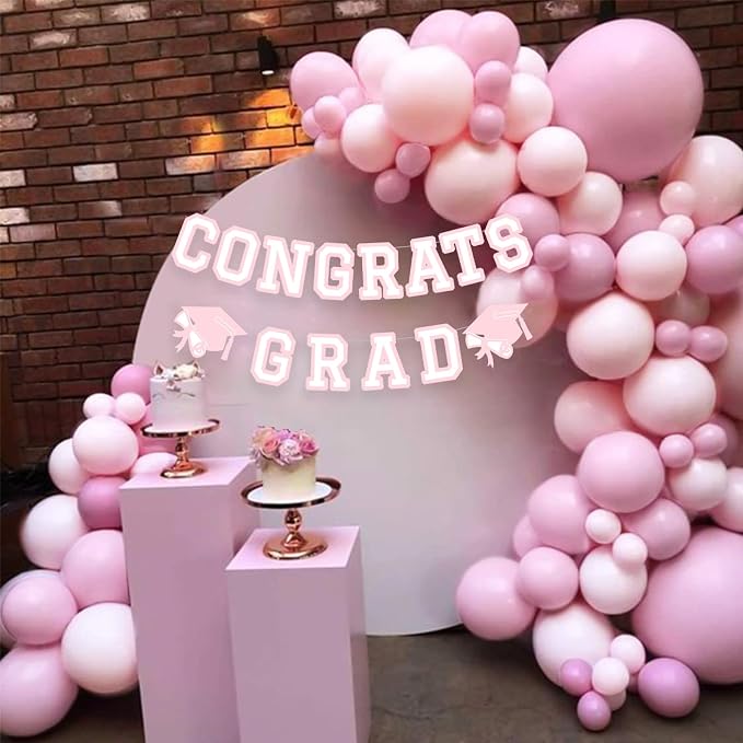 Congrats Grad Banner Graduation Party Banner Decoration Hanging Garland High - Image 6