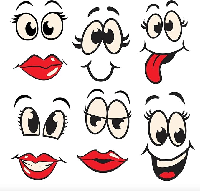 Golfdotz - USGA Rule Conforming Golf Ball Markers, Golf Ball Stickers for Marking Balls, No More Smearing from Stamps, Gifts for Golfers, Dads, and Retirees, (Emoji Collection; 24-32 Count)