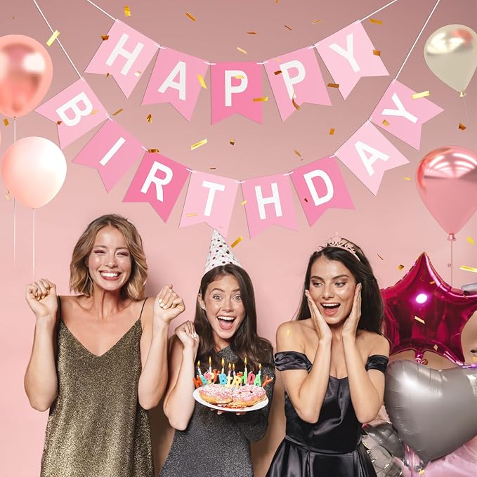 Happy Birthday Banner Birthday Party Banner NO DIY Happy Birthday Sign | - Image 6
