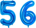 Number 56 Balloons for 56th Birthday Party Decorations, 0-100 Large No.56 by Joycard