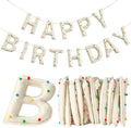 Pre-strung Happy Birthday Banner by Unknown