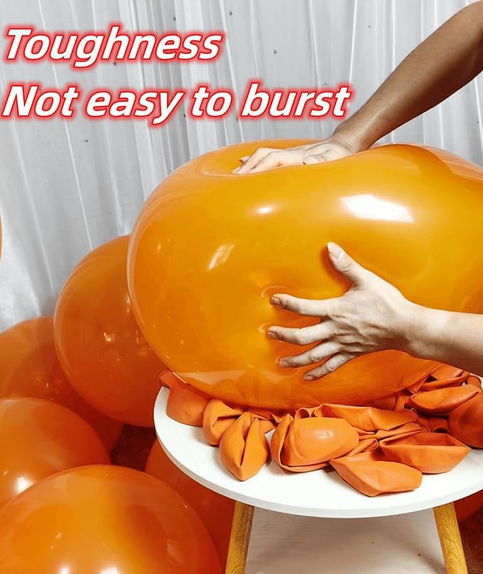 90 Pack Orange Balloons 18 inch Orange Latex Party big Balloon Bulk - Image 3