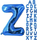 Letter Balloons 40 Inch Blue Giant Alphabet Balloons Letter Z | Foil Mylar Big by YUNSHANGMO