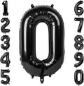Black Number 0 Balloon 40 Inch, Foil Numeral by Unknown