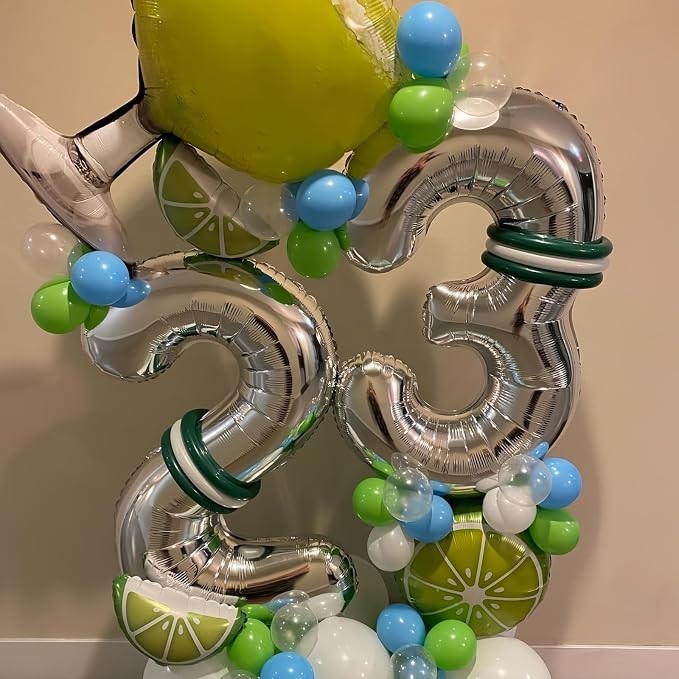 Silver 8 Balloon, 40 Inch Number 8 Balloon, 8 Birthday Balloon Decorations - Image 3