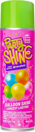 Party Shine Bubble Gum Balloon Shine Spray, Silicone Spray by ShinyFiesta
