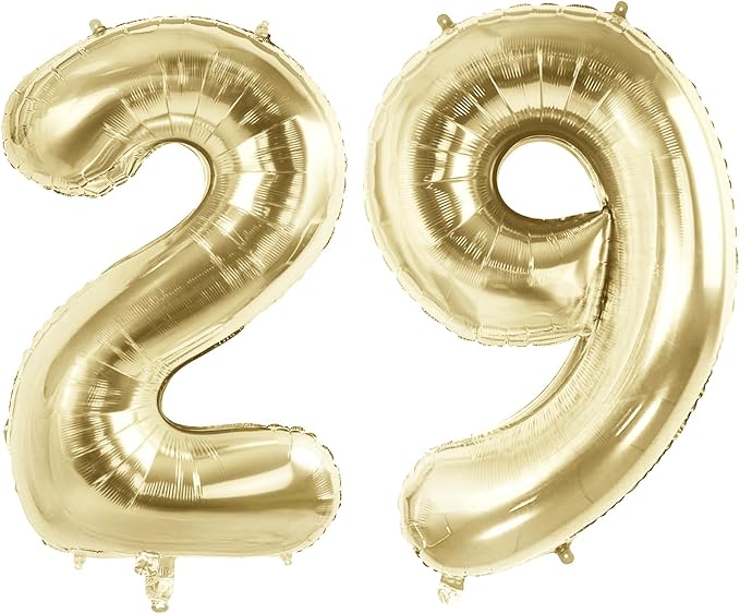 Number 29 Balloons for 29th Birthday Party Decorations, 40 Inch 0-100 by Joycard