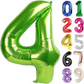 4 Balloon - Light Green Birthday Number Balloons, 40 Inch Party Decorations | by ALPHADELTAPI