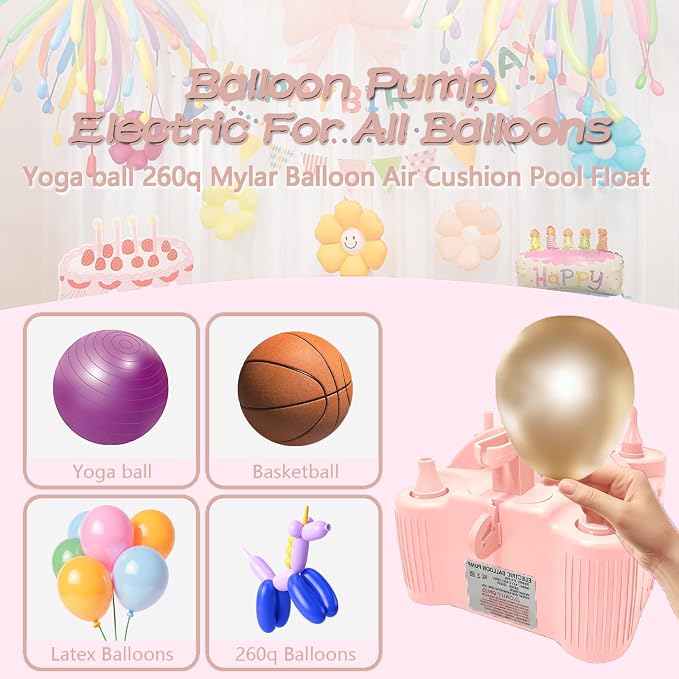 4-in-1 Electric Balloon Pump for All Balloons, Inflatables, and Sports Balls - Image 4