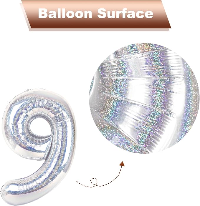 Laser Silver 7 Balloon - Image 7