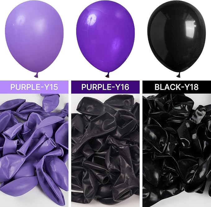 PartyWoo Dark Purple Balloons 50pcs Royal Purple Color 12 Inch | Balloons - Image 3