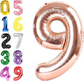 Number Balloons 40 Inch Rose Gold 8 Balloon by Argthjy