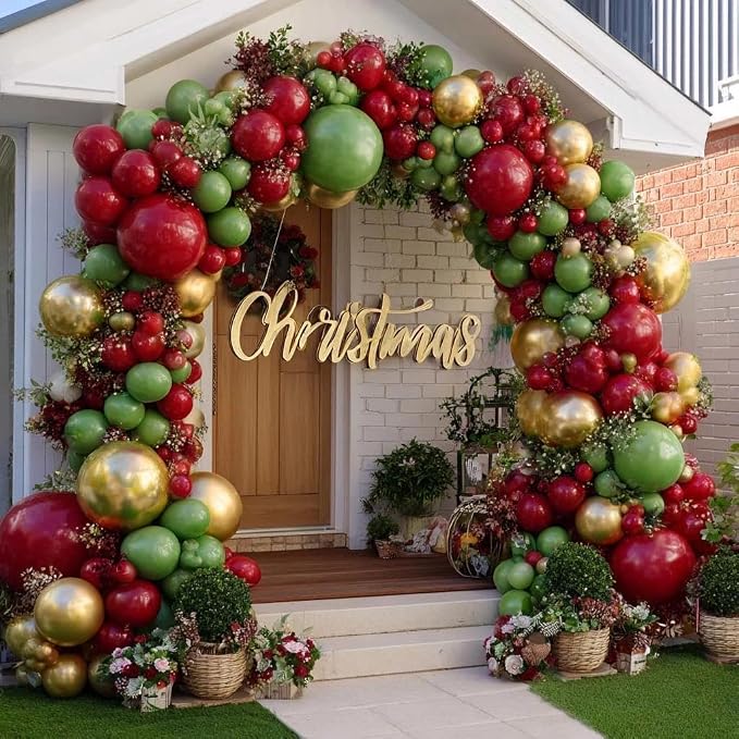 Gold Balloons Different Size 18 12 10 5in Chrome Metallic Gold Balloon Garland - Image 7