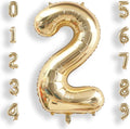 AULE 40 Inch Light Gold 2 Balloon Number Foil 0-9 Birthday Big Numbers | by AULE