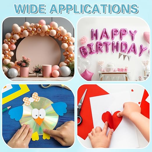 UPINS 1500Pcs Glue Points Dots 15mm Removable Balloon Glue Tape Dots | 15 Rolls - Image 7