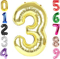 40 Inch Light Gold Number 3 Balloon, Champagne Birthday Party Decorations | 40 by Hadoife