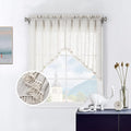 Beda Home Tassel Linen Textured Swag Curtain Valance by BedaHomeBedaLife