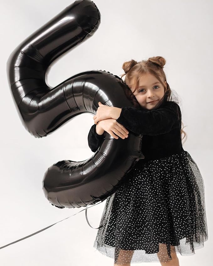 Black Number 8 Balloon 40 Inch - Image 4