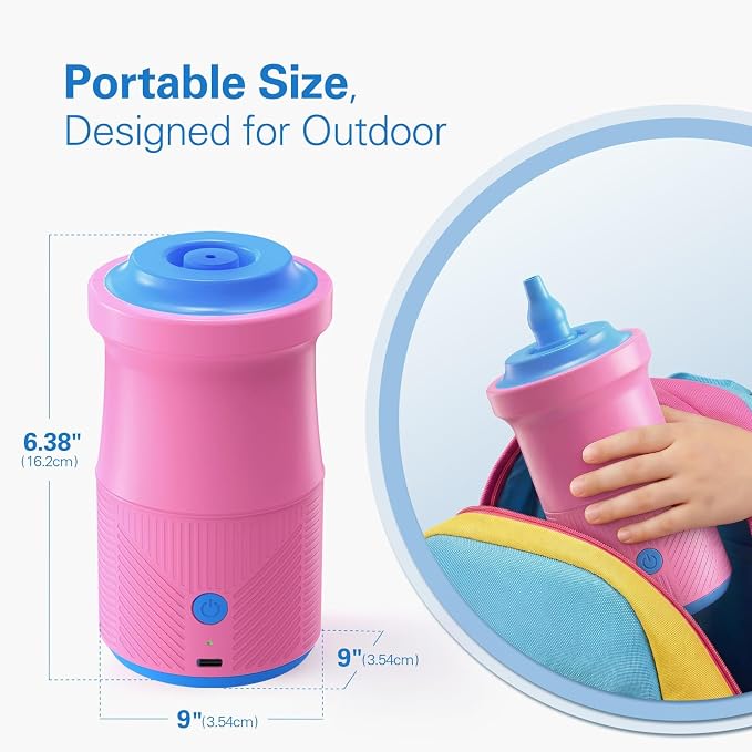 Denkee Balloon Pump Electric, Rechargeable Cordless Balloon Air Pump Portable - Image 4