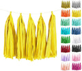Light Yellow Tissue Paper Tassels Garland Banner by ODDODDY
