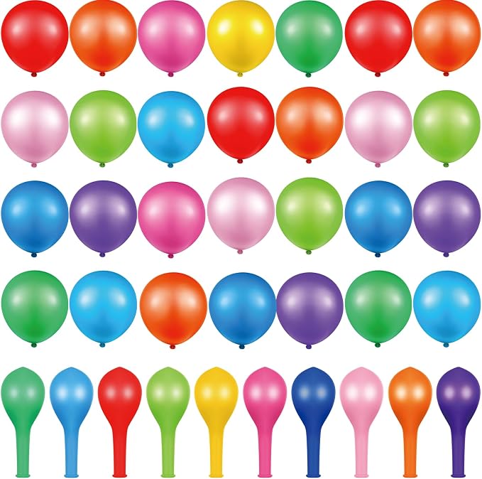 Lenwen 1000 Pcs Balloons Assorted Colors 12 Rainbow Latex Balloons by Lenwen