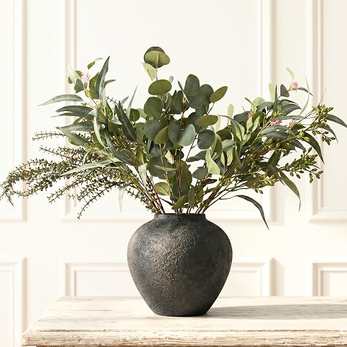 Large Eucalyptus Centerpieces for Table Decor, Artificial Greenery Stems | Real by RyddeligHome-AestheticHomeDecor