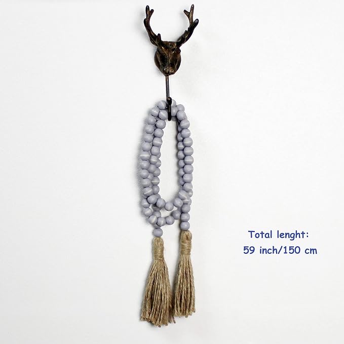 CVHOMEDECO. Wood Beads Garland - Image 6