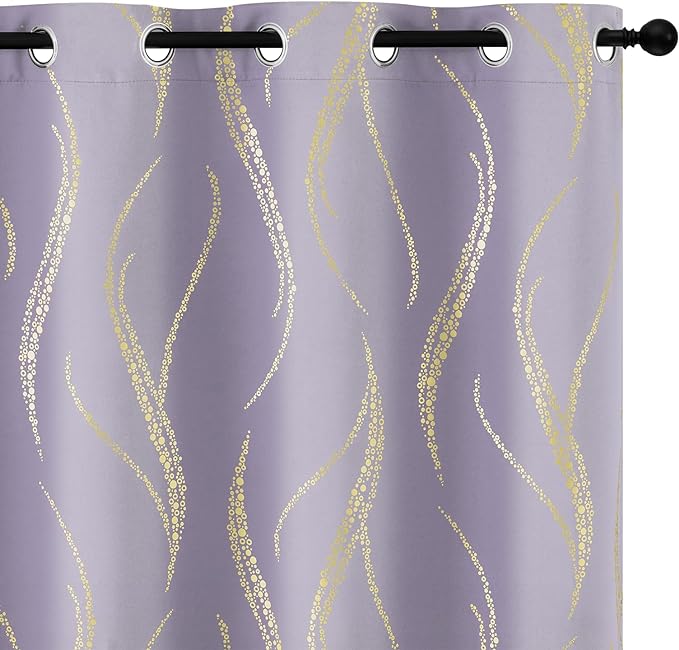 Yakamok Lilac Light Blocking Curtains by Yakamok