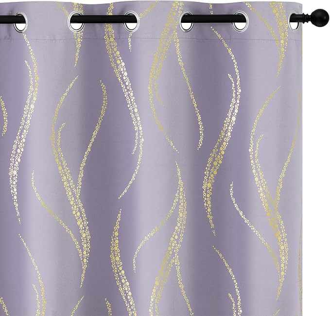 Yakamok Lilac Light Blocking Curtains by Yakamok