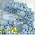 114pcs Dusty Blue Balloons Different Sizes, 18 12 10 5 inch Blue Balloons | by ZizasAry