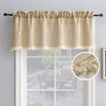 Beda Home Tassel Linen Textured Swag Curtain Valance by BedaHomeBedaLife