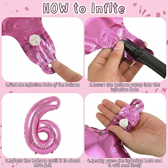 Pink Number 16 Balloon 40 Inch, Shimmering Foil Sweet 16 Party Supplies | - Image 5