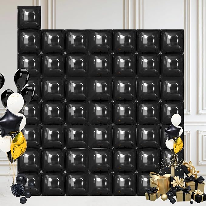 50 Pcs Square Foil Balloons 22 Inch Square Mylar Balloons, Metallic Square by Unknown