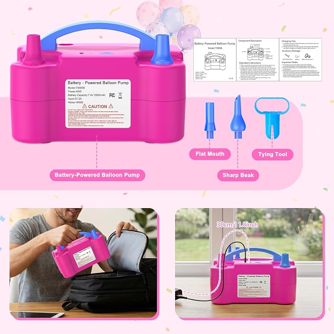 Balloon Pump Electric Air Pump for Inflatables | - Image 3
