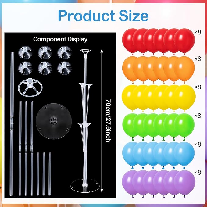 6 Balloon Stand Kit for Table Centerpieces - Image 2