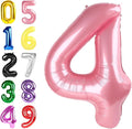 Number Balloons 40 Inch Pearl Pink 3 Balloon by Argthjy