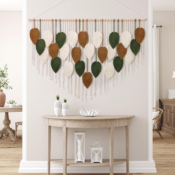 Large Macrame Wall Hanging Boho Woven Tapestry Chic Home Decor Wall Art | - Image 7