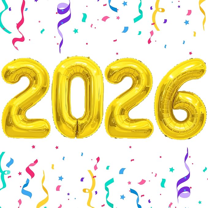 Soccer Party Decorations for World Game Cup 2026-2026 Numbers Gold Balloon 40 - Image 7